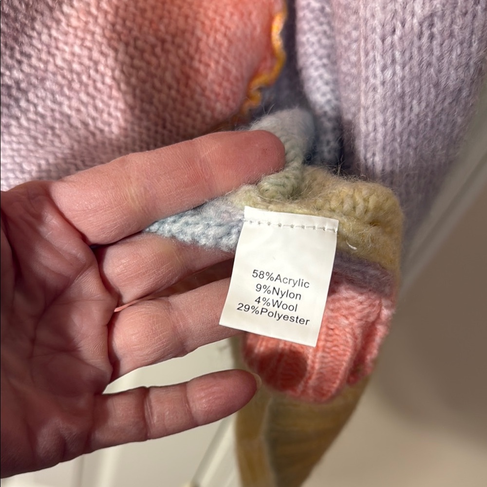 Pastel Gradient Women's Cardigan - Picture 4 of 6